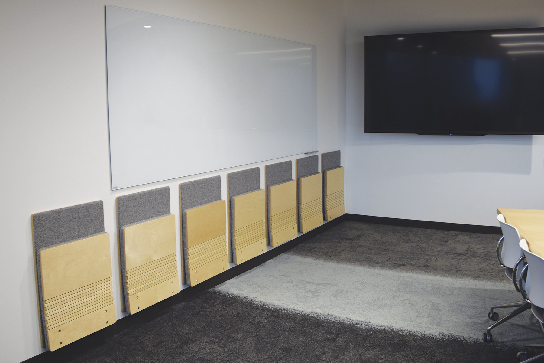 Wall mounted office seating
