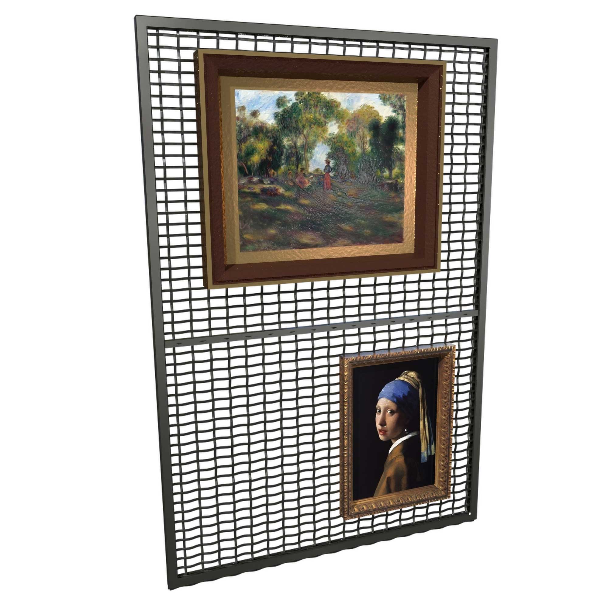 Mesh Panels for Art Displays